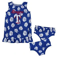 Outerstuff Infant Girls' Texas Rangers Hop Skip Diaper Cover Set