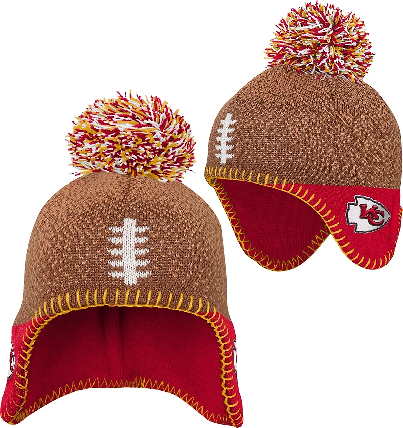 Outerstuff Infants' Chiefs Football Head Knit Hat