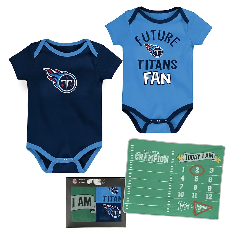 Outerstuff Infants' Titans #1 Draft Pick 2-Piece Creeper and Blanket Set