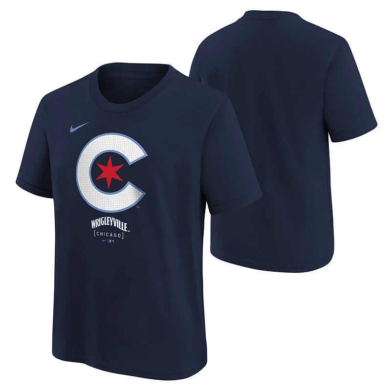 Nike Youth Chicago Cubs City Connect Logo Short Sleeve T-shirt