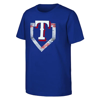 Outerstuff Youth Rangers Tech Camo Base Short Sleeve T-shirt