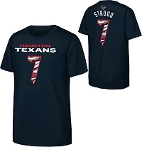 Outerstuff Youth Texans CJ Stroud Name and Number Drip Cotton T-shirt