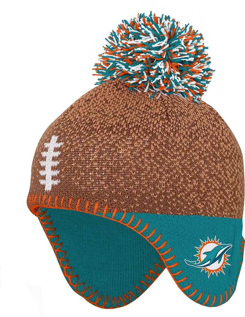 Outerstuff Infants' Dolphins Football Head Knit Hat