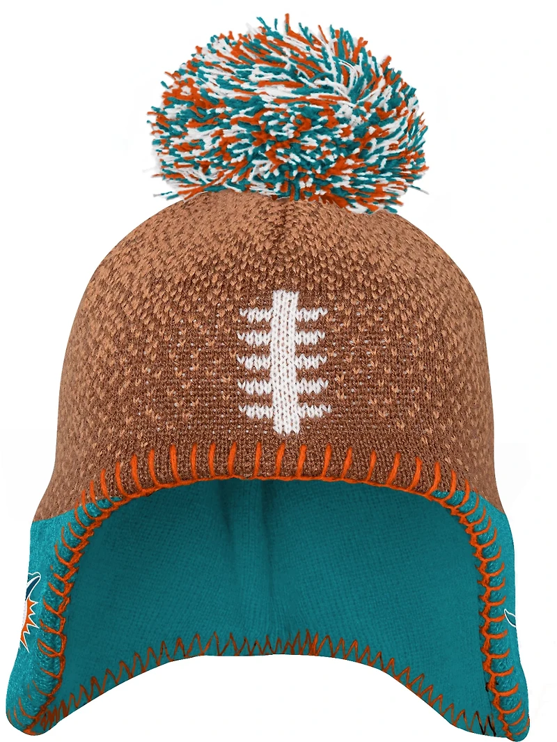 Outerstuff Infants' Dolphins Football Head Knit Hat