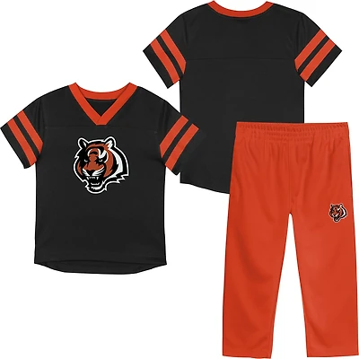 Outerstuff Toddlers' Bengals Team Logo Redzone Jersey Top and Pant Set