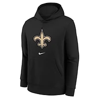 Nike Kids' New Orleans Saints Club Fleece Logo Hoodie