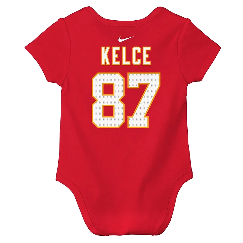 Nike Infants' Kansas City Chiefs Travis Kelce Game Team Jersey Romper