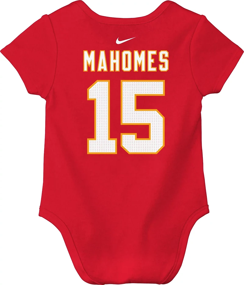 Nike Infants' Kansas City Chiefs Patrick Mahomes Name and Number Single Creeper