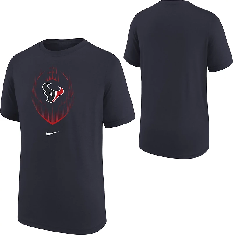 Nike Boys' - Texans Legend Icon Short Sleeve T-shirt