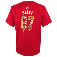 Outerstuff Youth Chiefs Travis Kelce Name and Number Drip Cotton T-shirt