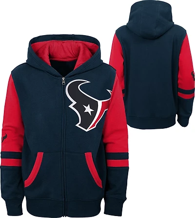 Outerstuff Boys’ Houston Texans Stadium Full Zip Fleece Hoodie