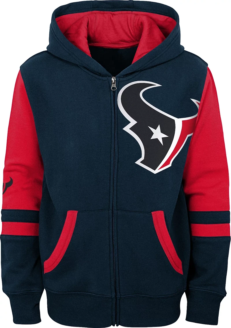 Outerstuff Boys’ Houston Texans Stadium Full Zip Fleece Hoodie