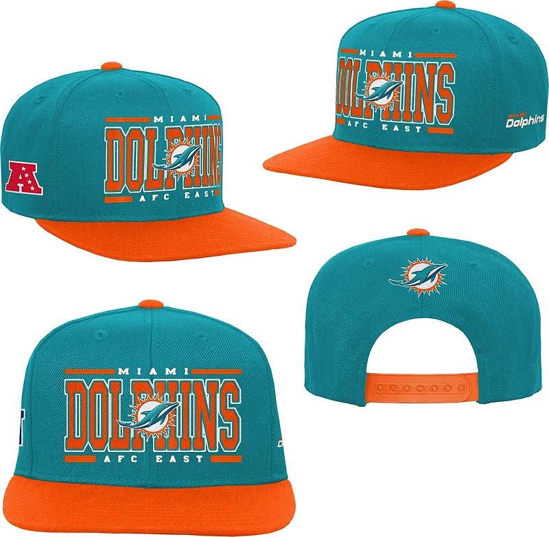 Outerstuff Boys' Miami Dolphins Retro Deadstock Snapback Cap