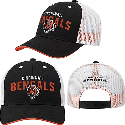 Outerstuff Boys' Cincinnati Bengals Core Lockup Mesh Back Adjustable Cap