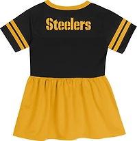 Outerstuff Girls' 4-6x Steelers Stadium Lights Jersey Dress