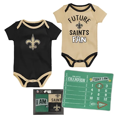 Outerstuff Infants' Saints #1 Draft Pick 2-Piece Creeper and Blanket Set