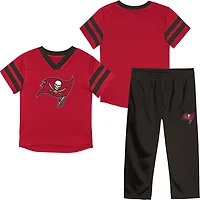 Outerstuff Toddlers' Buccaneers Team Logo Redzone Jersey Top and Pant Set