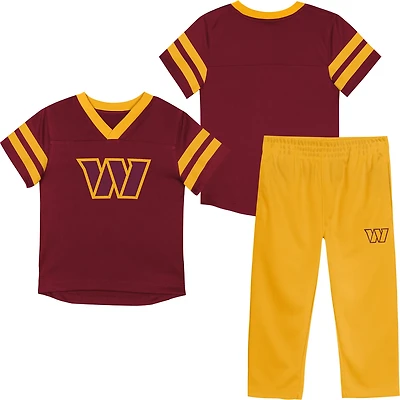 Outerstuff Toddlers' Commanders Team Logo Redzone Jersey Top and Pant Set