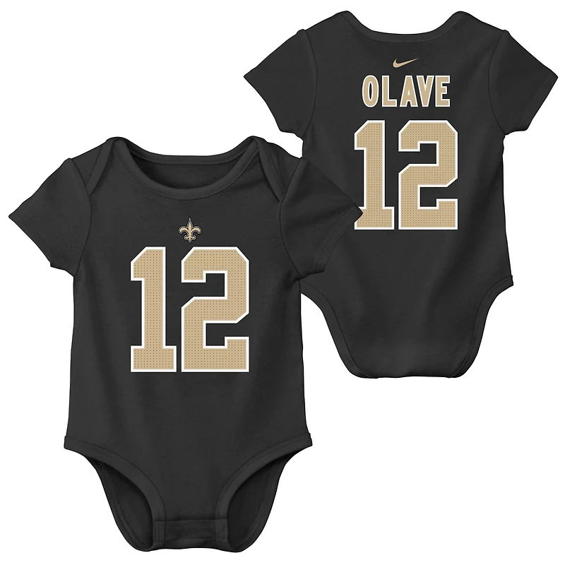 Nike Infants' New Orleans Saints Chris Olave Game Team Jersey Romper