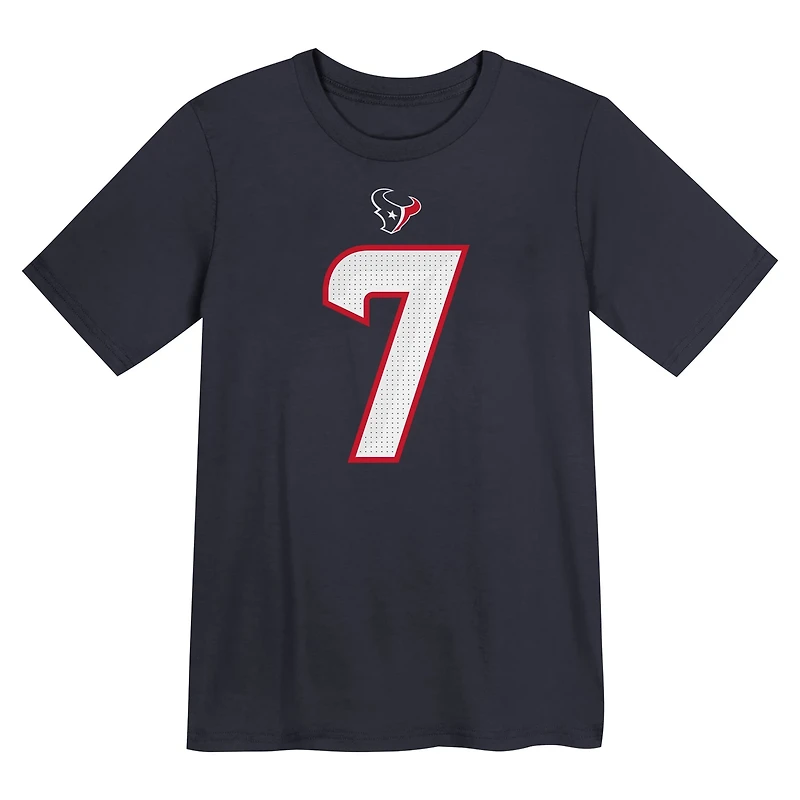 Nike Boys' 4-7 Texans Stroud Fuse Name and Number T-shirt