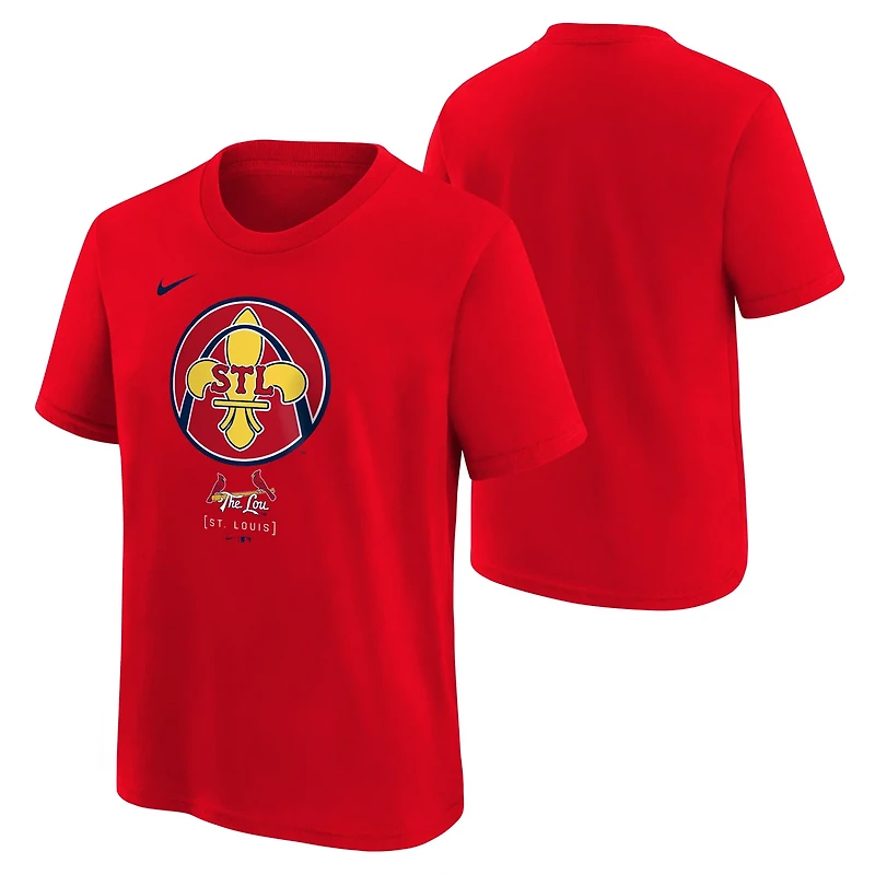 Nike Youth St. Louis Cardinals City Connect Logo Short Sleeve T-shirt