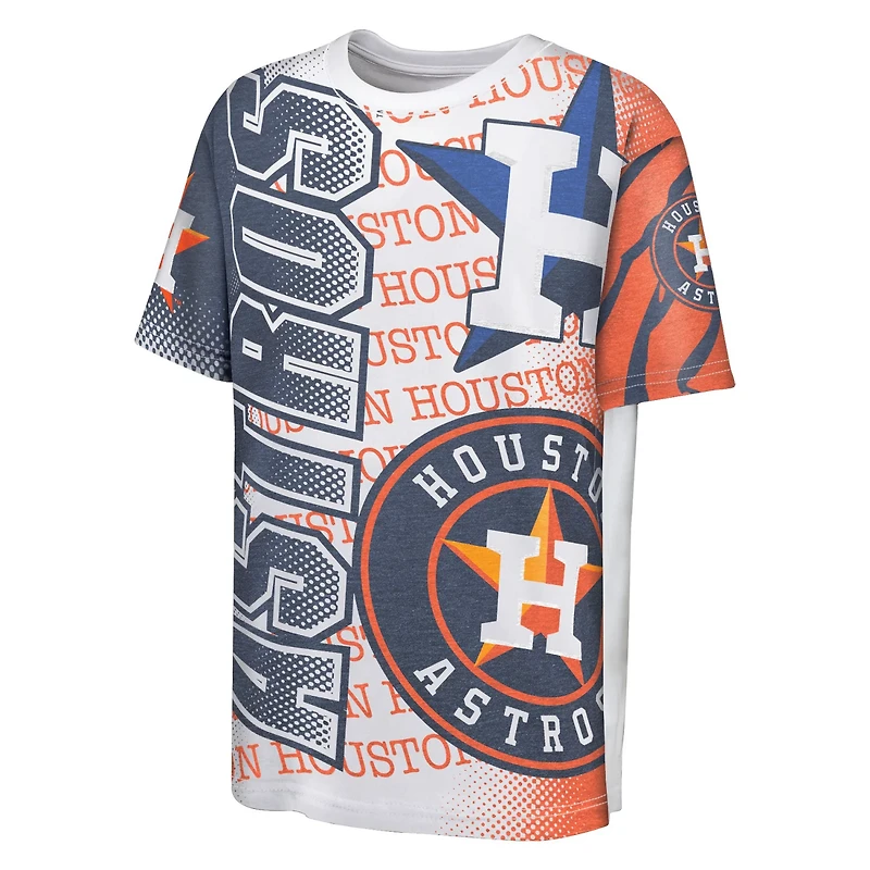 Outerstuff Youth Houston Astros Impact Hit Sublimated Short Sleeve T-shirt