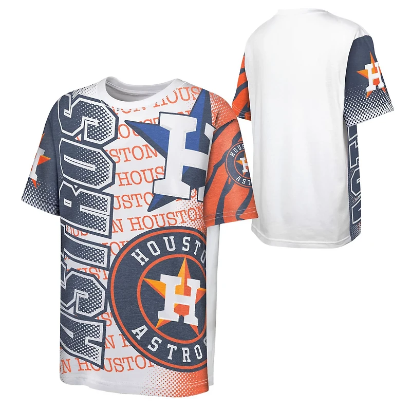 Outerstuff Youth Houston Astros Impact Hit Sublimated Short Sleeve T-shirt