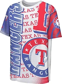 Outerstuff Youth 8-20 Rangers Impact Hit Sublimated Short Sleeve T-Shirt