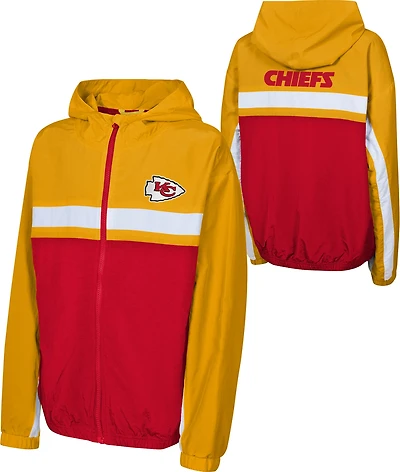 Outerstuff Boys' Kansas City Chiefs Headliner Full Zip Windbreaker