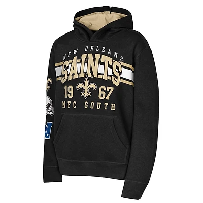 Outerstuff Boys’ New Orleans Saints World Wide Fleece Pullover Hoodie