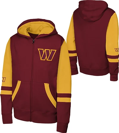 Outerstuff Kids' Washington Commanders Stadium Full Zip Fleece Hoodie
