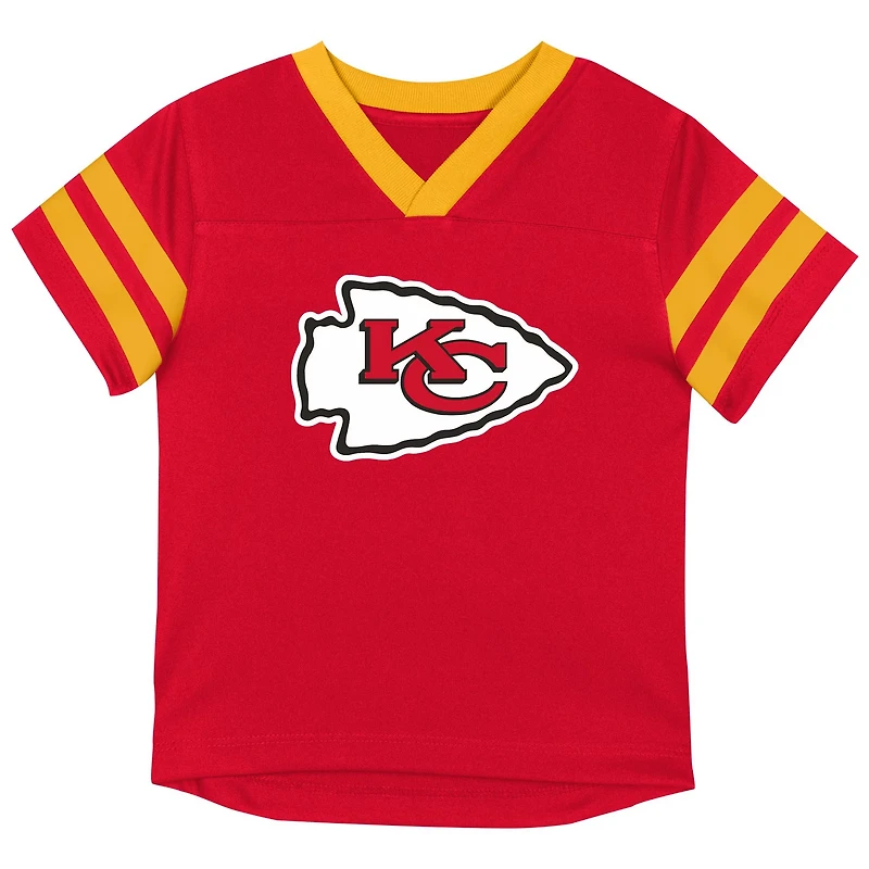 Outerstuff Toddlers' Chiefs Team Logo Redzone Jersey Top and Pant Set
