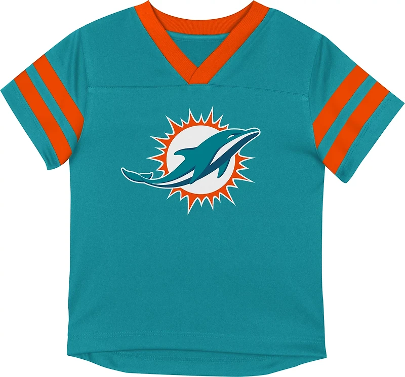 Outerstuff Toddlers' Dolphins Team Logo Redzone Jersey Top and Pant Set