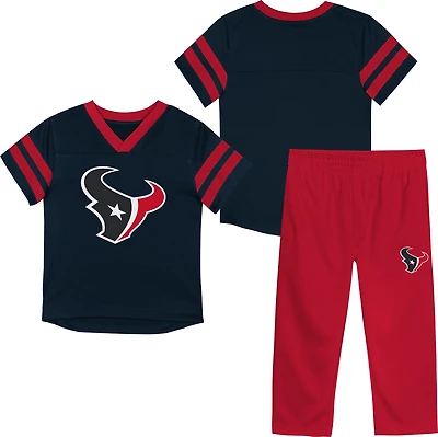 Outerstuff Toddlers' Texans Team Logo Redzone Jersey Top and Pant Set