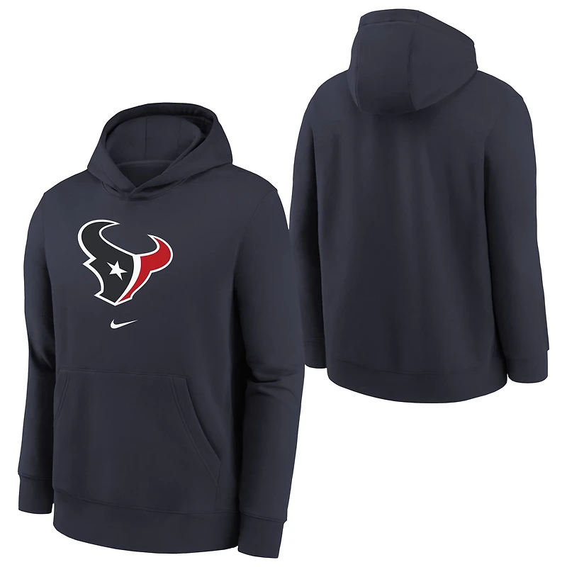 Nike Kids' Houston Texans Club Fleece Logo Hoodie