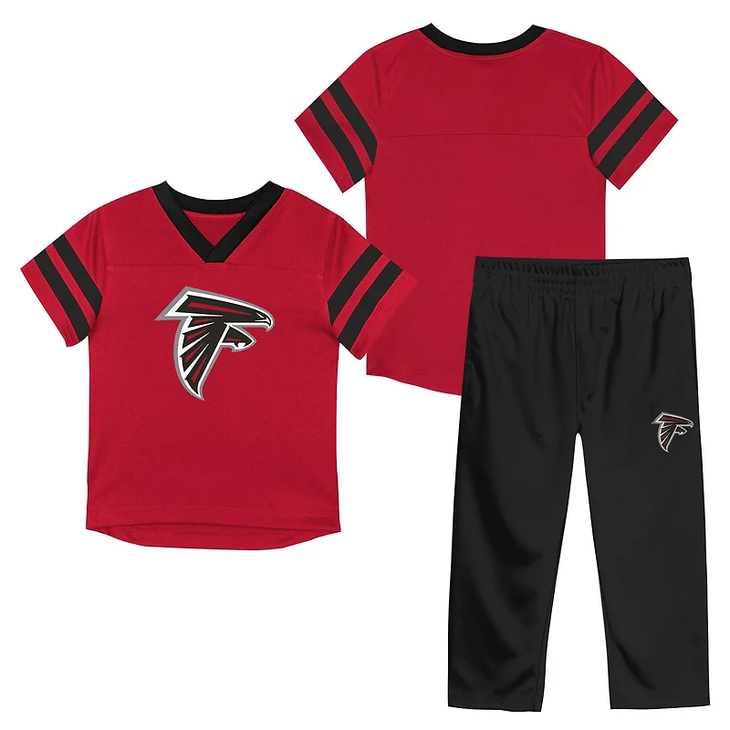 Outerstuff Boys' 4-7 Falcons Team Logo Redzone Jersey Top and Pant Set