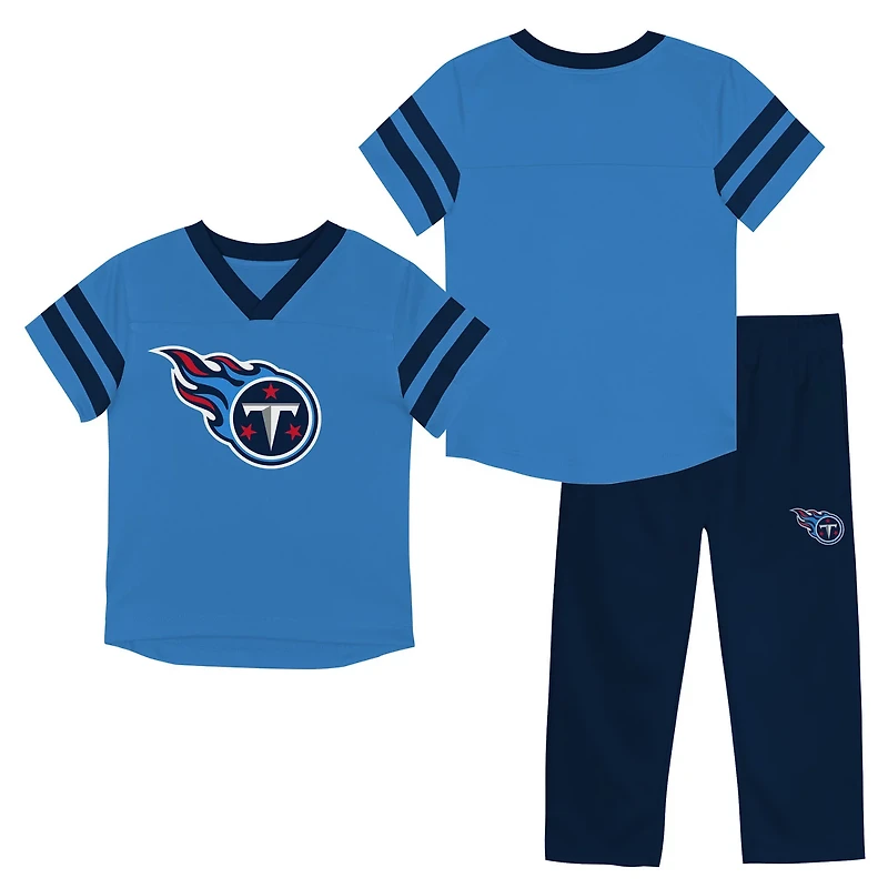 Outerstuff Boys' 4-7 Titans Team Logo Redzone Jersey Top and Pant Set