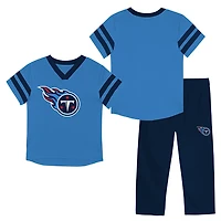 Outerstuff Boys' 4-7 Titans Team Logo Redzone Jersey Top and Pant Set