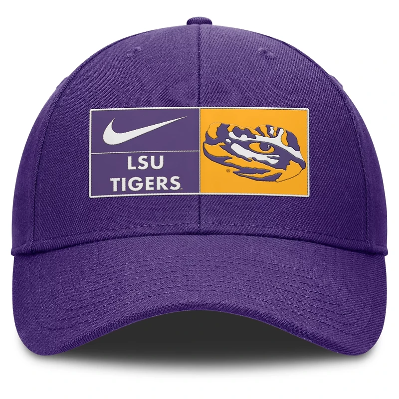 Nike LSU Dri Fit Club Structured Adjustable Cap