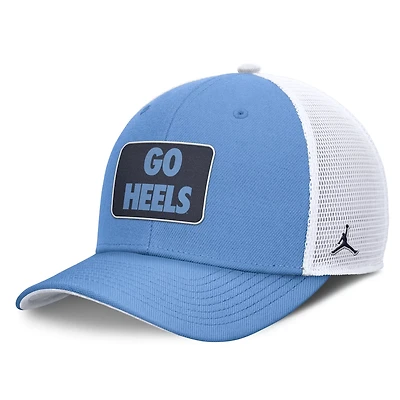 Jordan Brand Carolina White North Carolina Tar Heels Local Rise Trucker Adjustable Hat