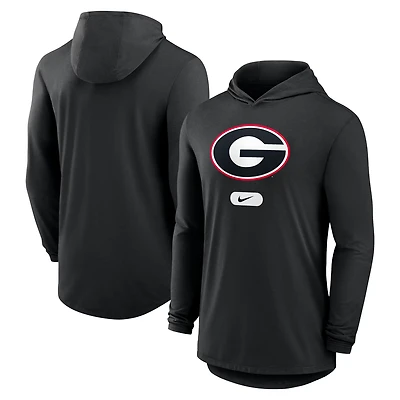 Nike Georgia Bulldogs Lightweight Performance Long Sleeve Hoodie T-Shirt
