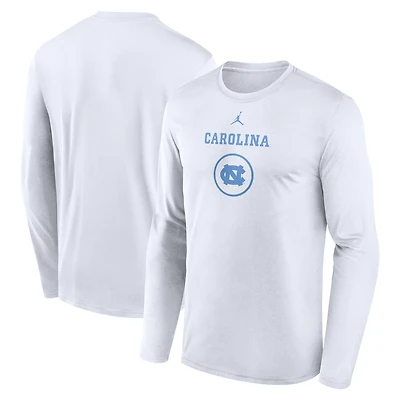 Jordan Brand Carolina North Carolina Tar Heels 2024 On-Court Basketball Practice Legend Performance Long Sleeve T-Shirt