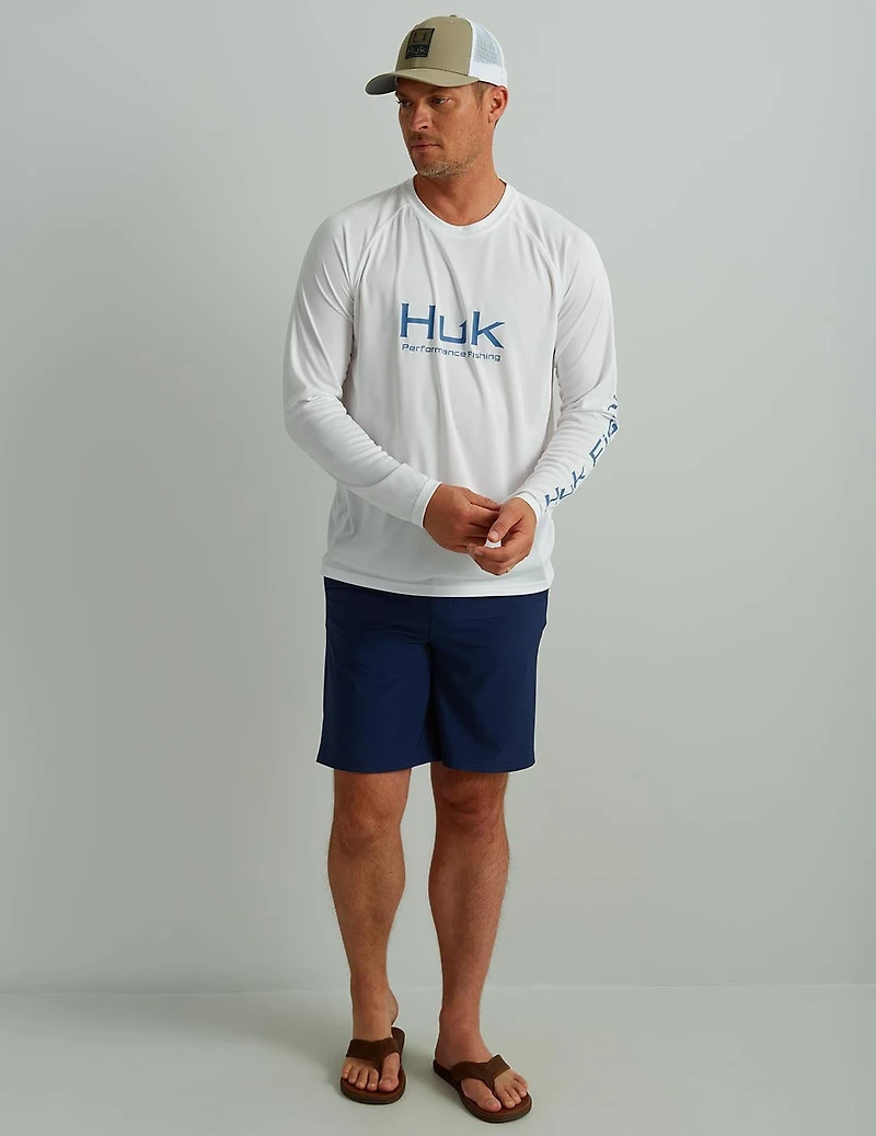 Huk Men's Vented Pursuit Long Sleeve Graphic T-shirt