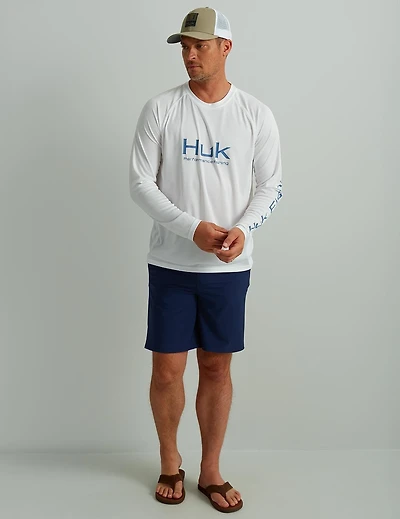 Huk Men's Vented Pursuit Long Sleeve Graphic T-shirt