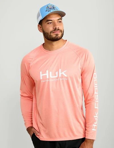 Huk Men's Vented Pursuit Long Sleeve Graphic T-shirt