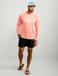 Huk Men's Vented Pursuit Long Sleeve Graphic T-shirt