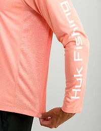 Huk Men's Vented Pursuit Long Sleeve Graphic T-shirt