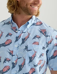 Huk Men's Kona Desert Rose Short Sleeve Shirt