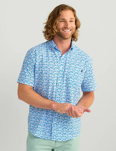 HUK Men's Kona Short Sleeve PRINT Shirt