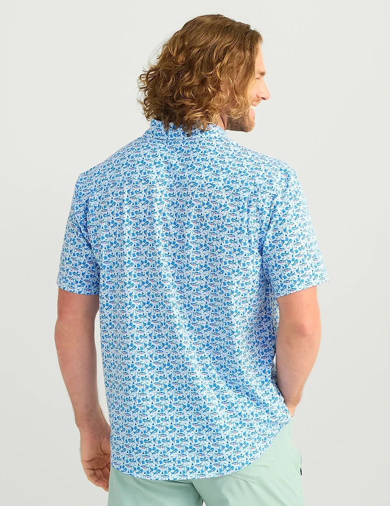 HUK Men's Kona Short Sleeve PRINT Shirt